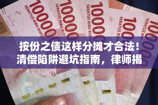 济南按份之债这样分摊才合法！清偿陷阱避坑指南，律师揭秘关键条款