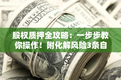 济南股权质押全攻略：一步步教你操作！附化解风险3条自救法则