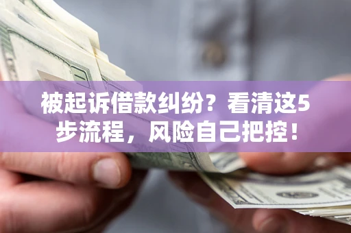 济南被起诉借款纠纷？看清这5步流程，风险自己把控！