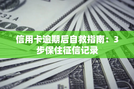 济南信用卡逾期后自救指南：3步保住征信记录