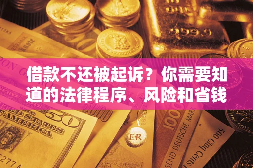 济南借款不还被起诉？你需要知道的法律程序、风险和省钱技巧