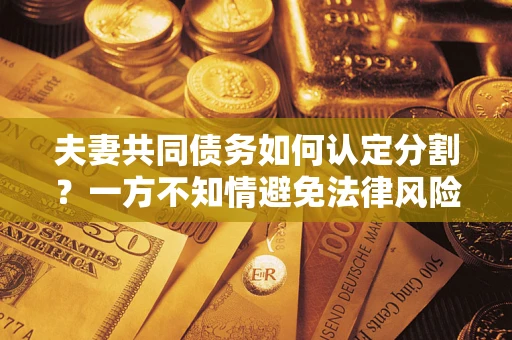 济南夫妻共同债务如何认定分割？一方不知情避免法律风险必看！